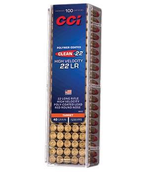 CCI Target Rimfire Ammunition .22 LR 40 gr LRN - 100 ct