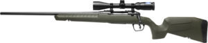 Savage Arms 32183 Axis 2 XP Combo Full Size 22-250 Rem 4+1 22" Black Sporter Barrel, Black Carbon Steel Receiver Drilled & Tapped, OD Green Fixed Synthetic Stock, Weaver 3-9x40mm Scope, Left Hand
