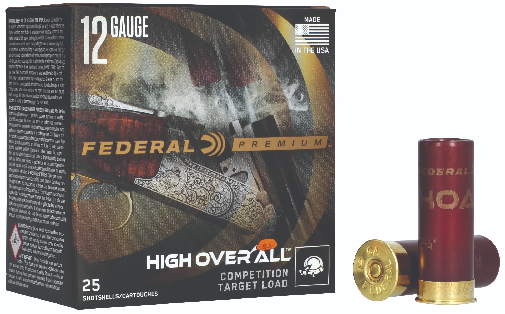 Federal Ammunition FDR 12G HOA 1-7.5 1250 25RD Shotgun Shells