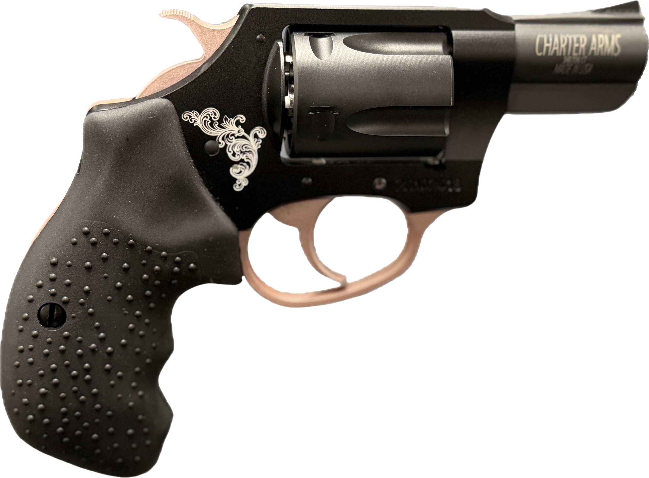 Charter Arms CHT Cougar 38 Special Revolver - Black/Rose Gold