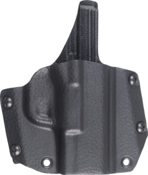 Mission First Tactical Leather OWB Holster for Right Hand, Black