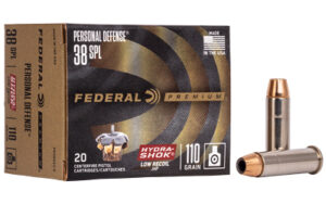 Federal Personal Defense Hydra-Shok .38 Special 110GR