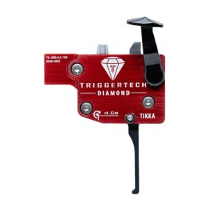 TriggerTech Diamond Trigger for Tikka Rifles - 4-32 oz Flat LH Black