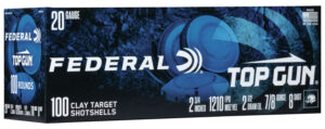 Federal Top Gun 20 Gauge Shotgun Shells - 100 Rounds