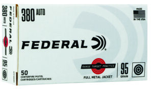 Federal RTP38095 .380 ACP 95gr Full Metal Jacket Ammo