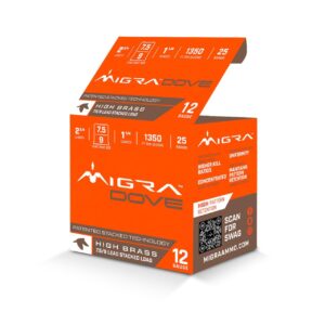 Migra Ultimate Dove Hi-Brass Lead Shotshells 12ga 25/ct