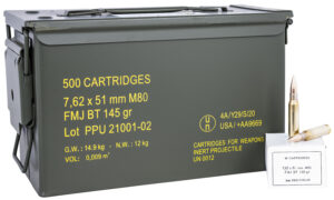 PPU PPRM762M Rangemaster 7.62x51mm NATO Ammo - 500rds