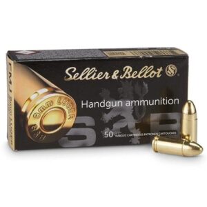 Sellier & Bellot 9mm Luger Ammo 124 gr FMJ - 50 Rounds