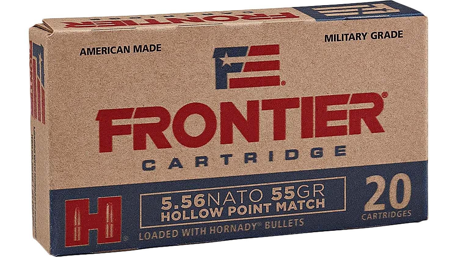 Hornady Frontier FR240 5.56x45mm NATO Hollow Point Ammo