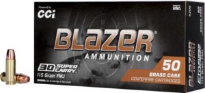 CCI Blazer Brass .30 Super Carry 115gr Full Metal Jacket