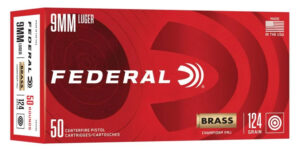 Federal Champion Brass 9mm 124GR FMJ Ammunition