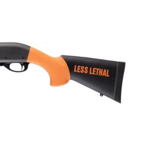 Hogue Overmolded Shotgun Stock for Remington 870 - Less Lethal Orange