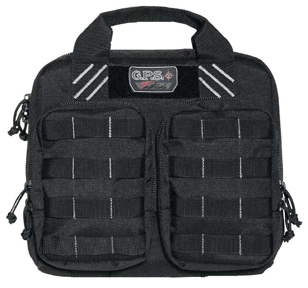 GPS Bags Tactical Double +2 Gun Case - Holds 4 Handguns