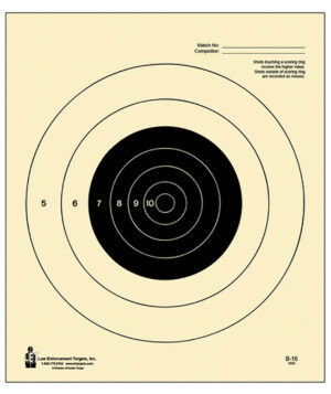 Action Target B16100 NRA Slow Fire Bullseye Target - 100 Pack