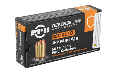 PPU 380 ACP JHP 94GR Handgun Defense Ammo - Image 2