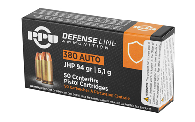 PPU 380 ACP JHP 94GR Handgun Defense Ammo - Image 3