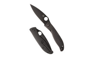 Spyderco Mantra 4 G-10 Folding Knife - 3.34" Black Blade