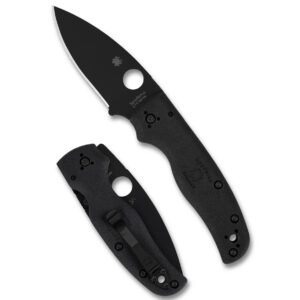 Spyderco Shaman Lightweight Folding Knife - Black Blade
