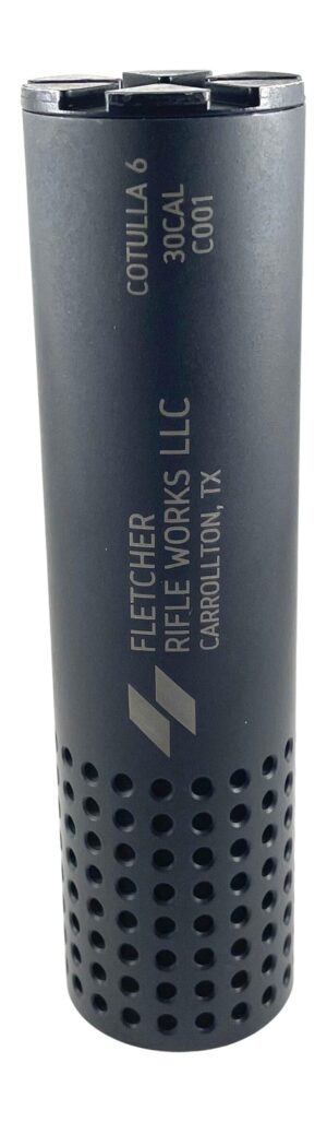 Fletcher Rifle Works Cotulla 6 .30 Cal Suppressor - Black Stainless Steel
