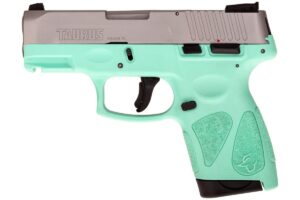 Taurus G2S 9mm Handgun with Stainless Slide & Cyan Grip