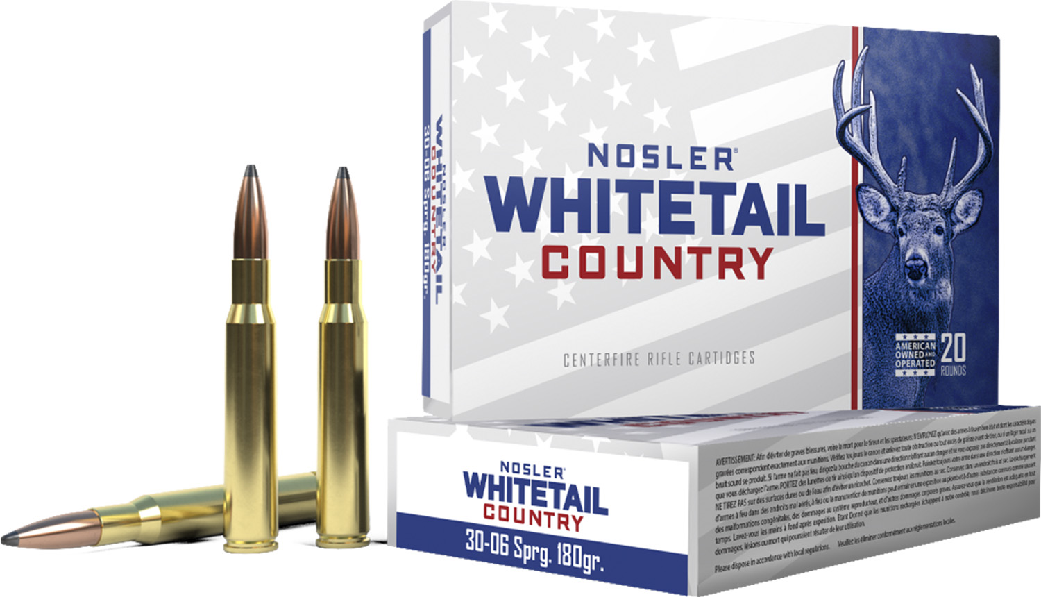 Nosler 30-06 180GR WCA SBSP Rifle Ammunition - 20RD