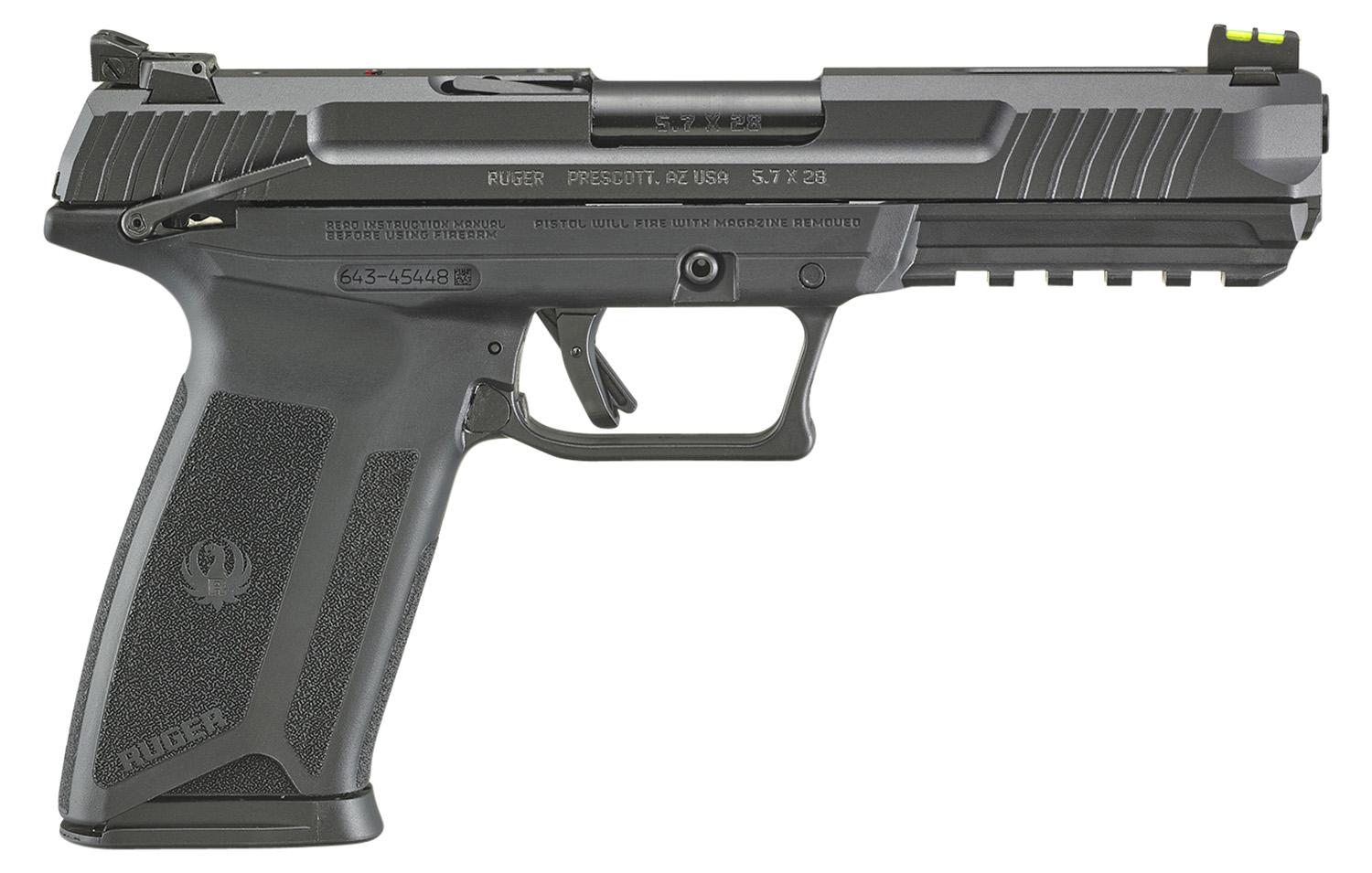 Ruger 5.7 Pistol - 5.7x28mm, 4.94" Barrel, Optics Ready