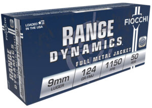 Fiocchi 9APB 9mm Luger 124gr Full Metal Jacket Ammo