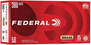 Federal Champion .380 Auto 95gr FMJ - 50 Round Box