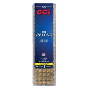 CCI CB Long .22 LR Rimfire Ammunition - 29 gr LRN