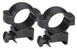 Traditions 1" High Matte Black Weaver Scope Rings
