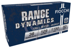 Fiocchi 38 Super Auto 129gr Full Metal Jacket Ammo