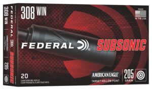 Federal .308 205GR THP Subsonic Rifle Ammunition - 20 Rounds