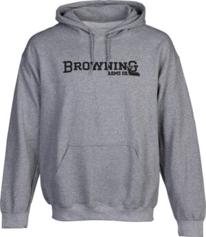 Browning Backfence Hoodie - Heather Gray - Large