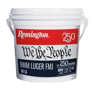 Remington We the People 9mm Luger Handgun Ammunition 115gr FMJ