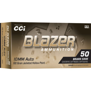 CCI Blazer Brass 10mm Hollow Point Pistol Ammo - 180 gr