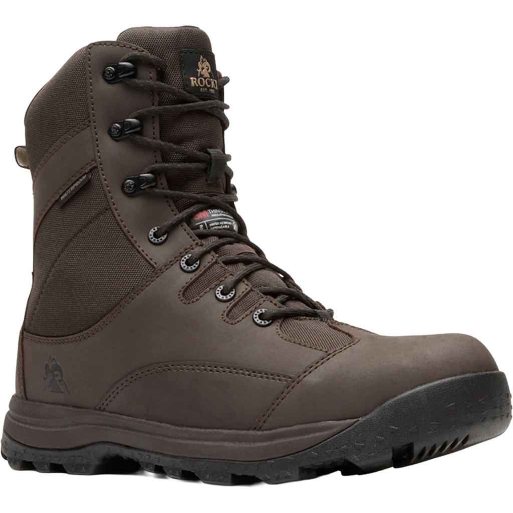 Rocky Wildcat 8" Brown Hunting Boot - 400g Insulation, Size 13