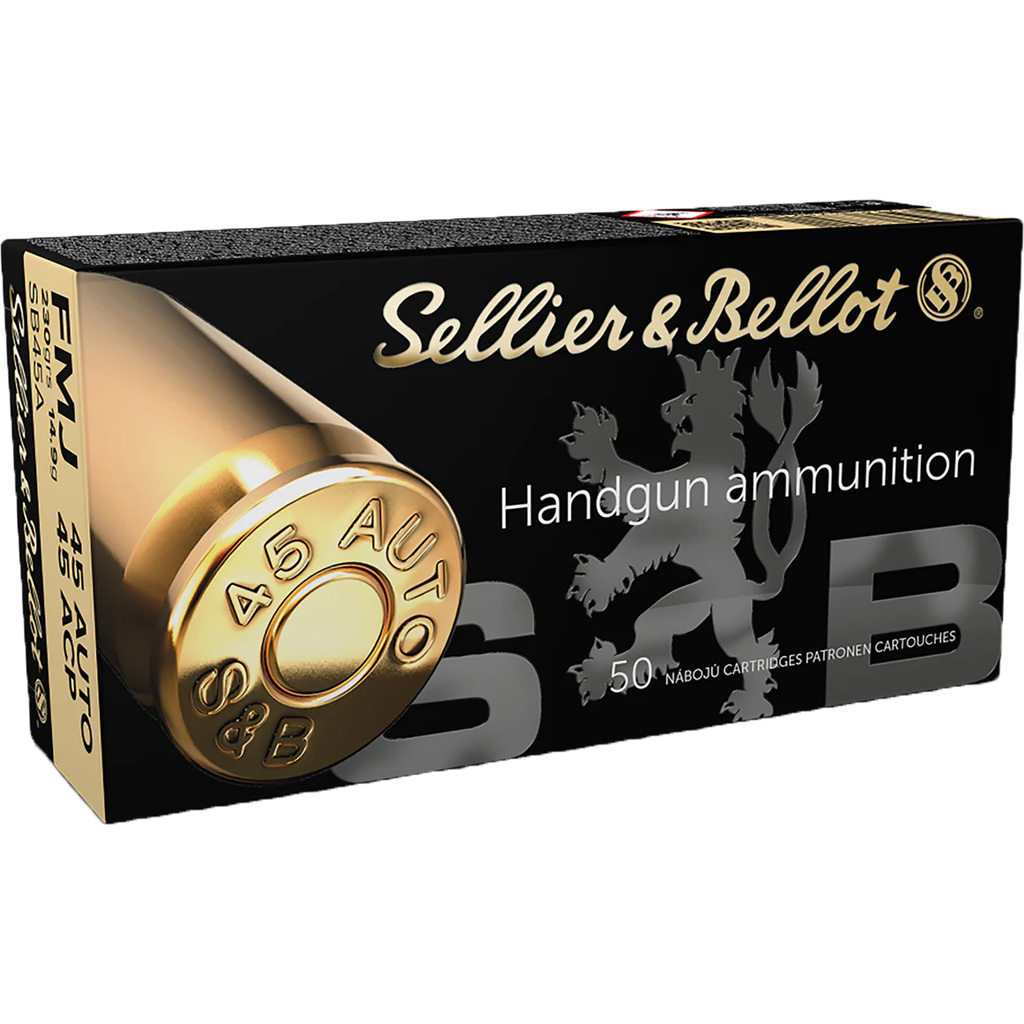 Sellier & Bellot 45 Auto Pistol Ammo 230 gr FMJ - 50 rd
