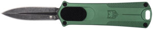 CobraTec Knives 952ODGDAGNS OTF Dagger with D2 Steel Blade
