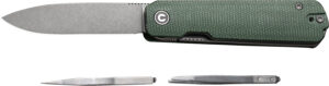 CIVIVI Sendy Green Micarta 2.8 DPT Pocket Knife