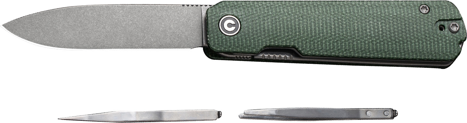 CIVIVI Sendy Green Micarta 2.8 DPT Pocket Knife