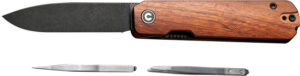 CIVIVI Sendy Wood 2.8" Drop Point Pocket Knife