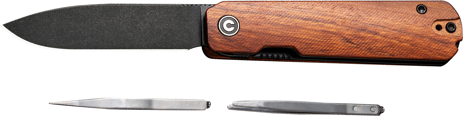 CIVIVI Sendy Wood 2.8" Drop Point Pocket Knife
