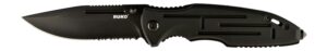 RUKO RUK0153 440A 3-1/2" Black Anodized Folding Knife