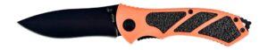 RUKO RUK0061BZ 440A Folding Pocket Knife - Blaz Orange/Black