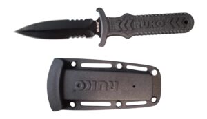 RUKO RUK0097L 440A TIN 4" Spear Point Bootclip Knife