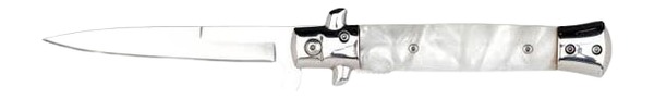 RUKO RUK0184WP 420A 4" White Pearl Acrylic Folding Knife