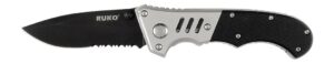 RUKO RUK0128SET 440A Tactical/Traditional Pakawood Folding Knife