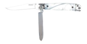 RUKO RUK0185WP 420A Trapper White Pearl Folding Knife