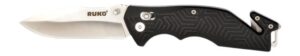 RUKO RUK0188BK-CS 3.5" Rescue Folding Knife