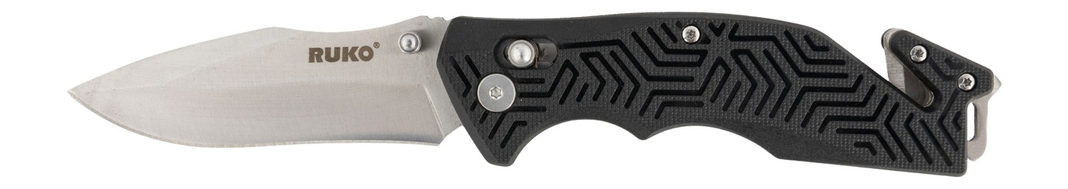 RUKO RUK0188BK 3.5" Rescue GFR Folding Pocket Knife